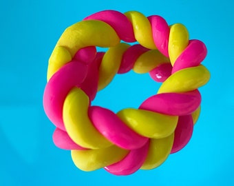 funky clay rings