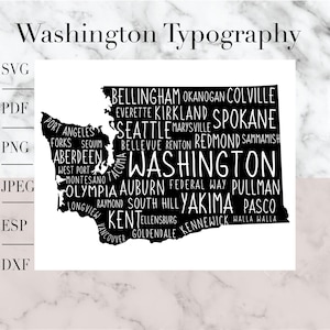 Washington Svg, Staat Svg, Amerika Svg, Usa Svg, Karte Svg, patriotische Svg, Reise Svg, Svg Dateien für Cricut, Svg-Dateien, Silhouette Svg