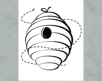 Bee Hive Svg, Bee Svg, Bumble Bee Svg, Honey Bee Svg, Svg Files for Cricut,  Svg Files, Cricut Svg Files, Sublimation Design Downloads