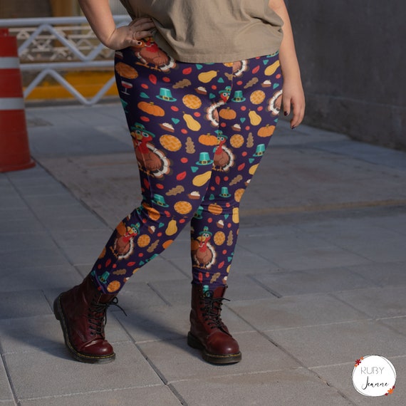 Plus size thanksgiving leggings sale