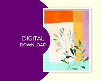 Printable art | Botanical Wall Art | Perfect for House and Office | Digital Art | Wall Art