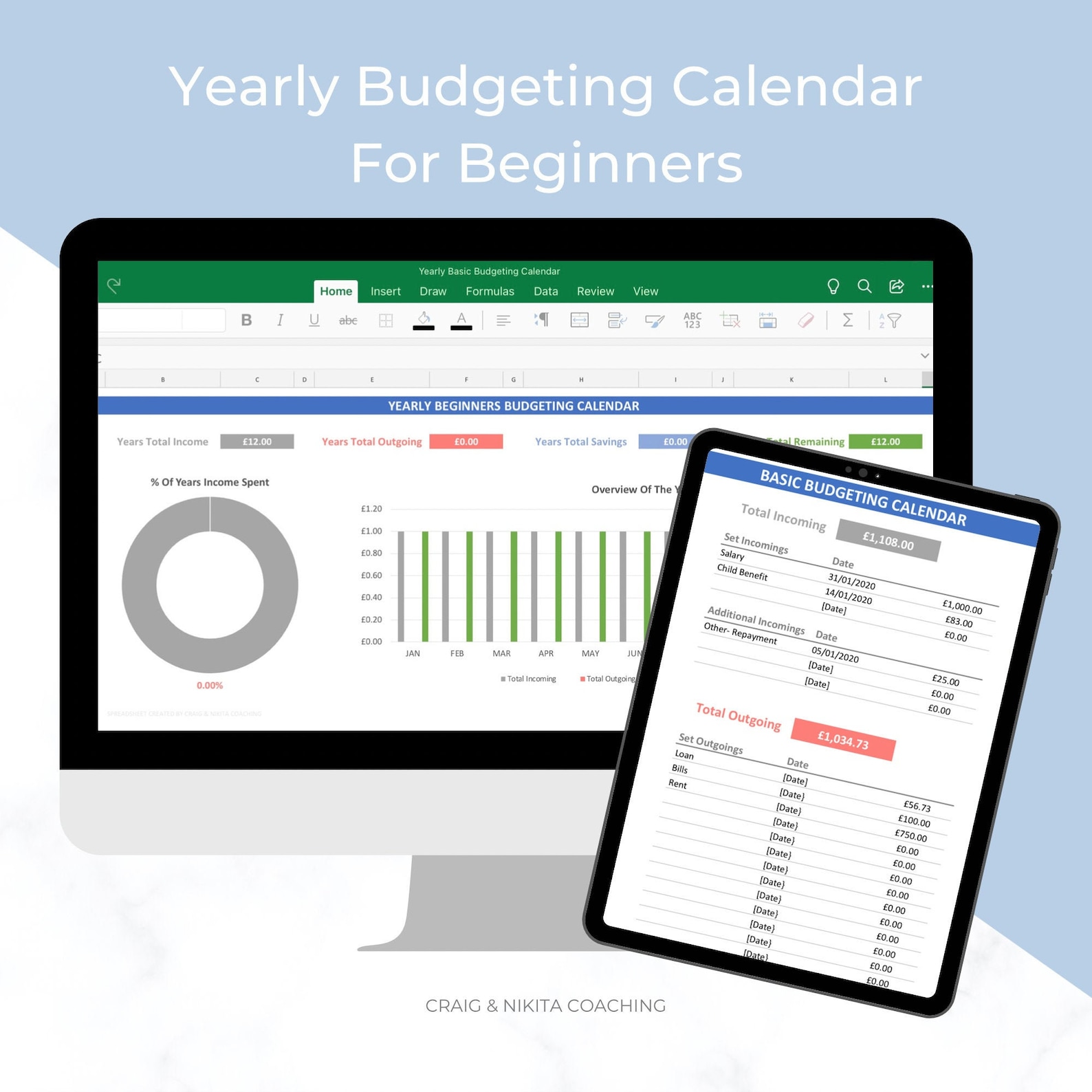 free excel budget calendar template