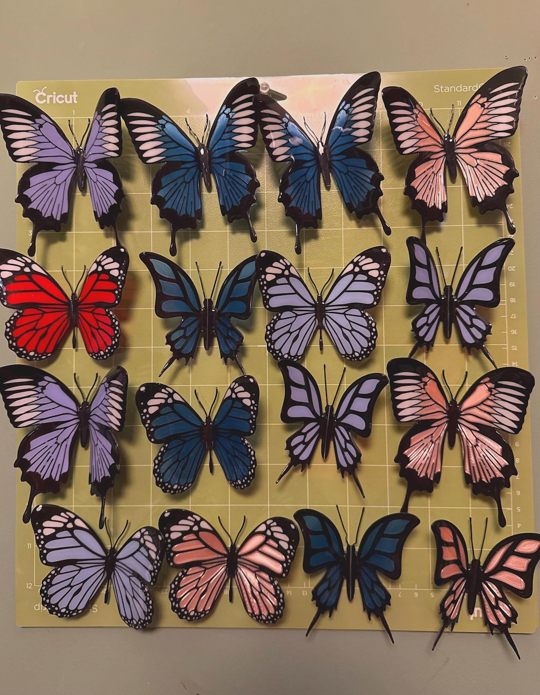 Sample Buttefly Ref Magnet Design 3D Printed Butterfly Magnet | Resin Finish, Gothic Decor - Etsy