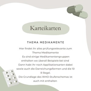 Fiches sur le thème de la science des médicaments