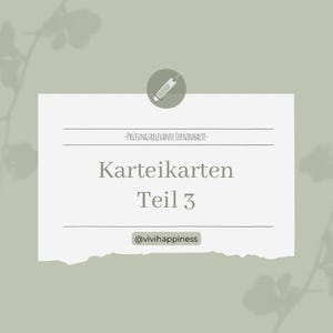 Tarjetas didácticas para la preparación del examen parte 3