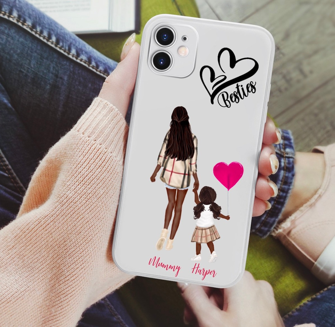 Personalised phone cases best friend phone cases Mothers Etsy