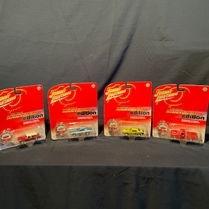 Johnny Lightning Limited Anniversary Edition 4-Pack, Die Cast Toy Cars