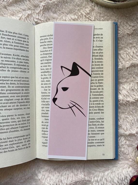 Bookmark Chat Pastel Pink Gift Idea For Readers Etsy Uk