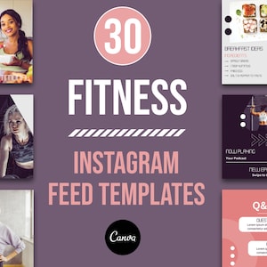 Fitness Instagram Templates, Fitness Templates, Fitness Instagram Post, Fitness Instagram Engagement, Templates Instagram, Instagram Feed