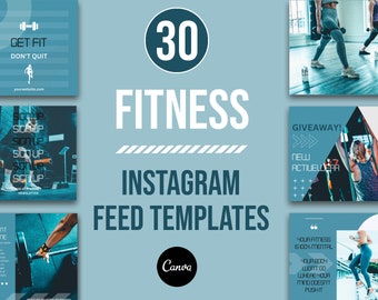 Modèle de publication de remise en forme Instagram, modèles Instagram de remise en forme Canva Designs, modèles de remise en forme, modèles de publication Instagram