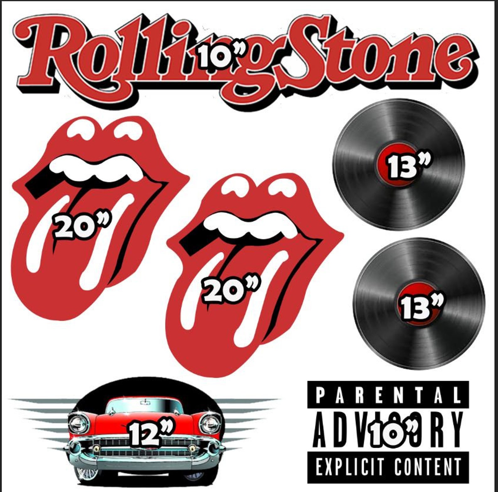 Cartes yard Rolling Stones Rock Music MOB016 HS | Etsy