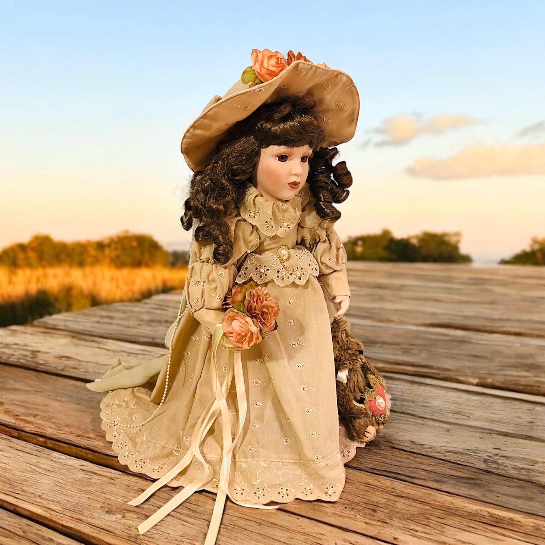 Emily porcelain doll - Etsy 日本 ファッショナブルな英国の 
