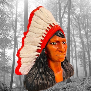 Indian Head Piggy Bank - Etsy