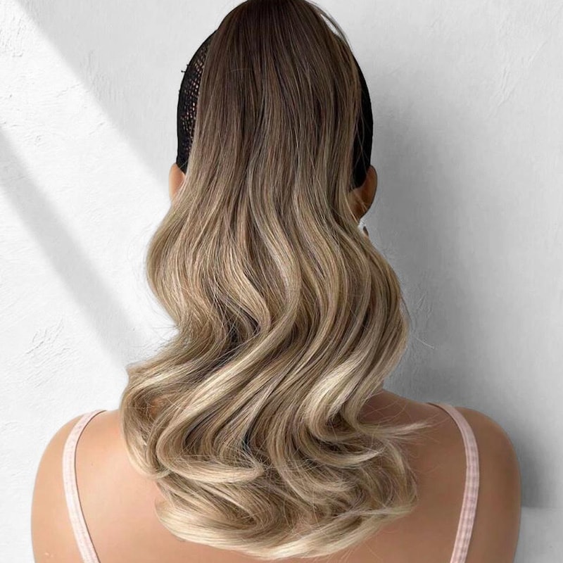 Ombre Ponytail Clip - Etsy