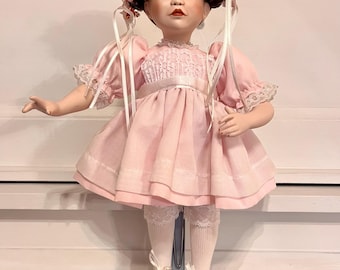 Rare Porcelain Doll 'A Party for Sarah' Limited Edition by Paradise Galleries, 1991