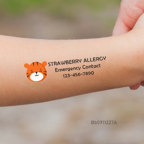 Phone Number Tattoo Etsy