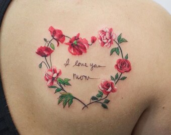 I Love You Tattoo Etsy