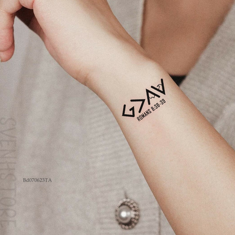 God is Greater Tattoo - Etsy