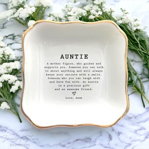 Personalized Aunt Wedding Gift-An Auntie Is A Precious Gift Trinket Dish-Best Auntie Gift-Mothers Day Gifts For Aunt-Auntie Birthday Gifts
