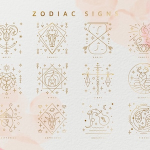 Custom Zodiac Constellations Temporary Tattoo, Zodiac Sign Waterproof Removable Tattoo, Fake Constellation Tattoo, Birth Month Zodiac Tattoo