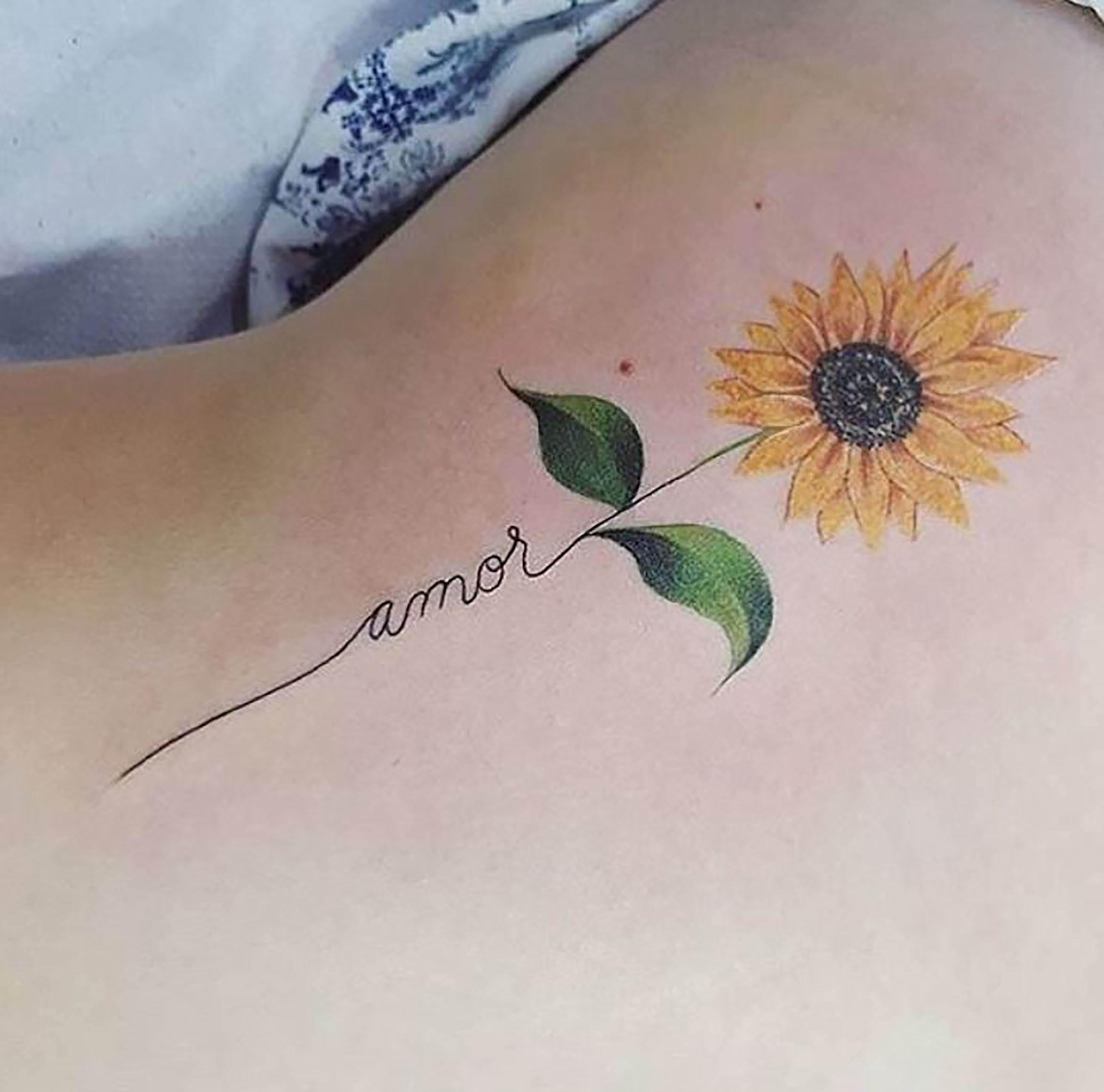 Sunflower Temporary Tattoo Sunlower Tattoo Herb Sage Tattoo  Etsy