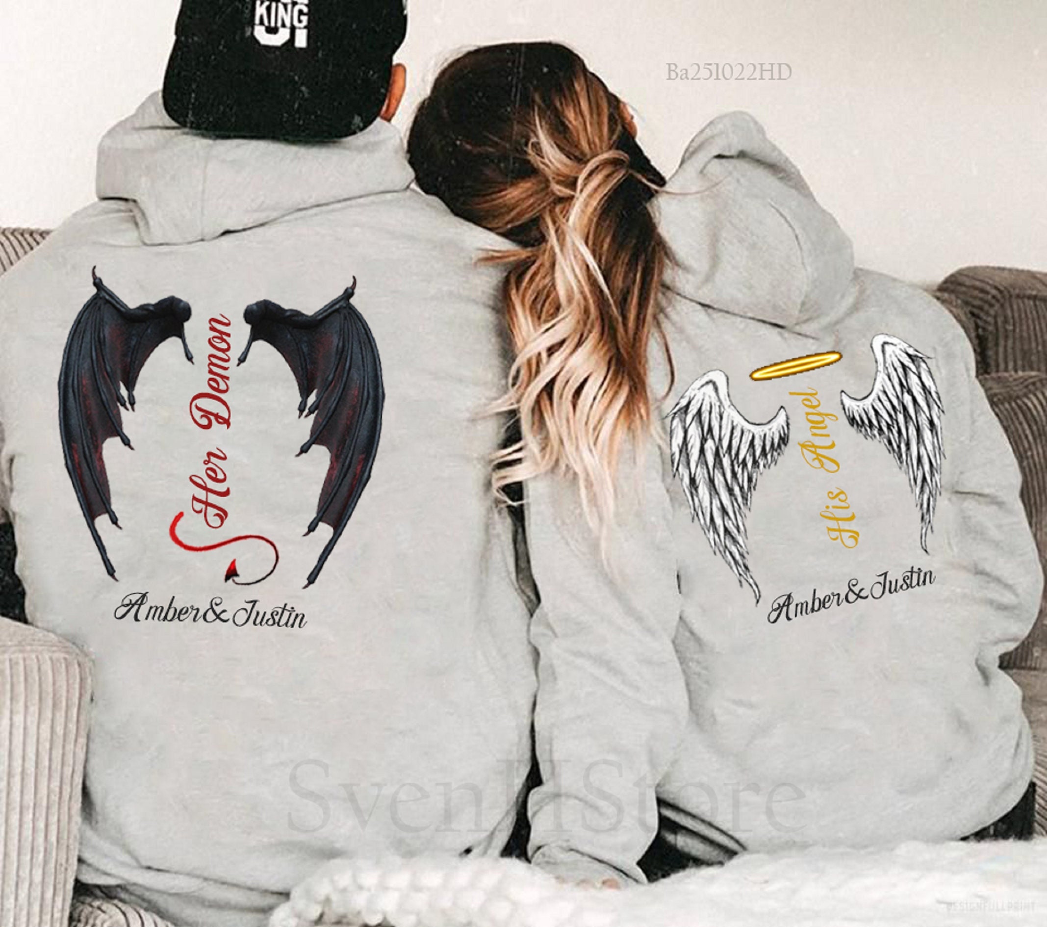 His Angel Her Demon - Etsy