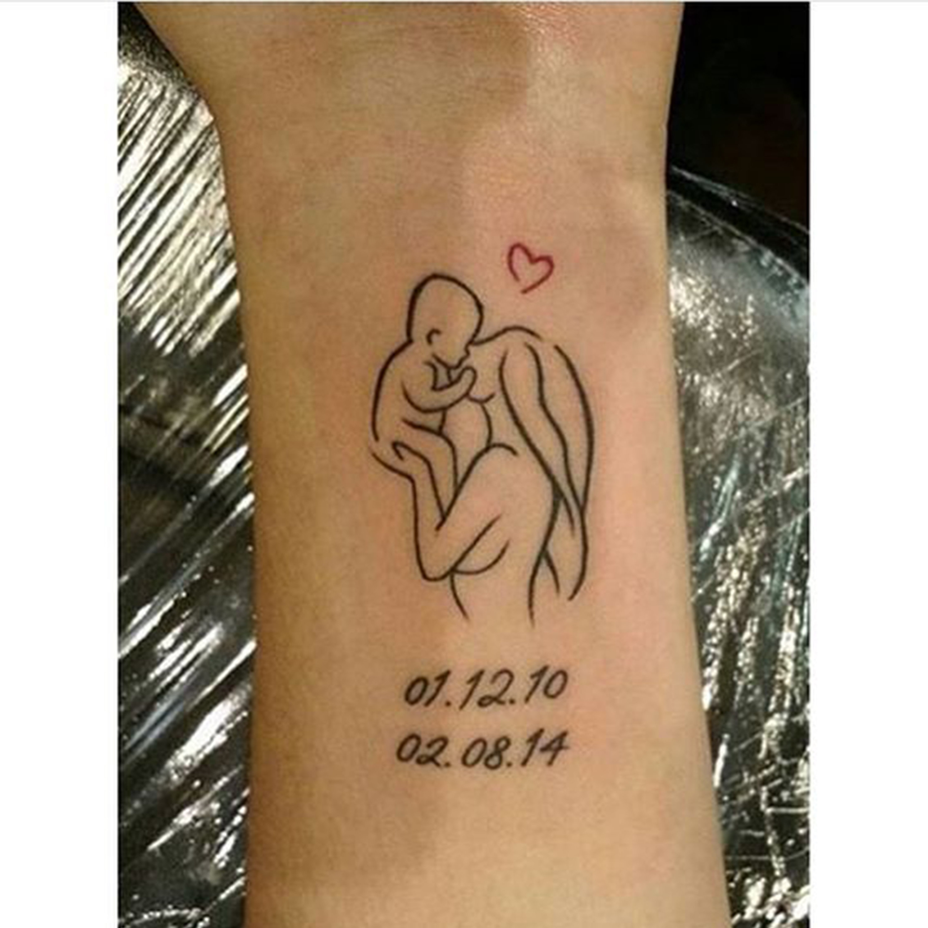 Buy Mother  Baby Temporary Tattoo Personalized Baby Name Tattoo Online in  India  Etsy