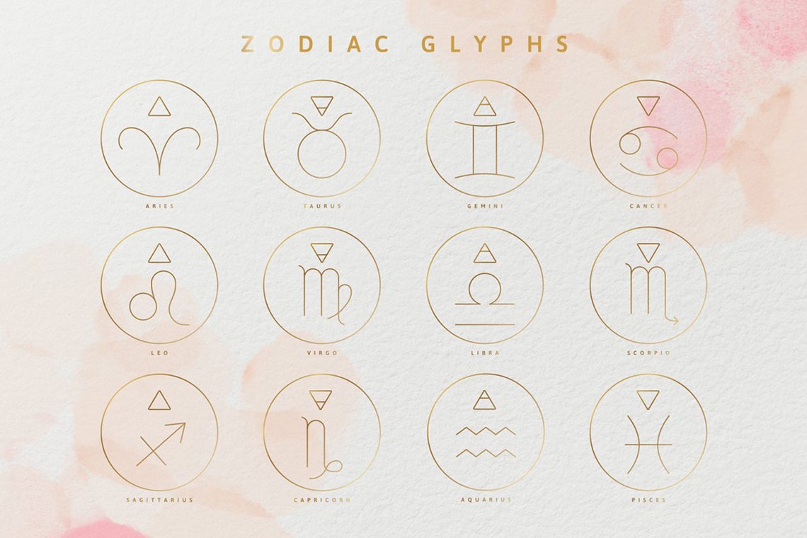 zodiac glyphs zodiac glyphs