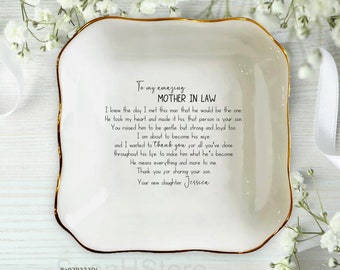 To My Mother In Law Wedding Gift From Bride, Mother Of The Groom Ring Dish Amazing Mother In Law Gift From Daughter In Law, Mothers Day Gift
