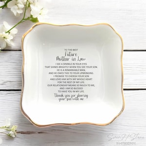 To The Best Future Mother In Law Wedding Gift From Bride, Mother Of The Groom Ring Dish Mother In Law Gift From Daughter In Law, Mothers Day