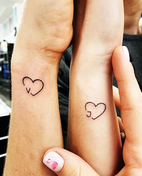 Heart Infinity Temporary Tattoo - Etsy