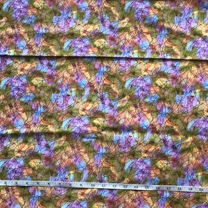 Colorplay Purple blue Olive Yellow Orange print By the Yard Fabric Poly-cotton Fabric Decor Quilt quilting Fabric DIY upholstery