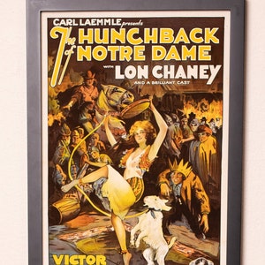 De klokkenluider van de Notre Dame (1923) Vintage Film Poster _Matte_High Kwaliteit Fine Art Inkt-Jet Print