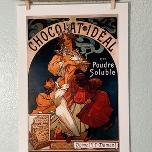 Chocolate Ideal, Alphonse Mucha 13"x19" Fine Art Print