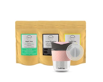 SoleCup Loose Tea Gift Set with Loose Tea Travel Mug and Infuser