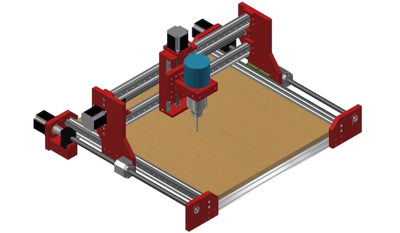 plan de fabrication d'une machine à fraiser CNC en 3D - BUCHCNC3D
