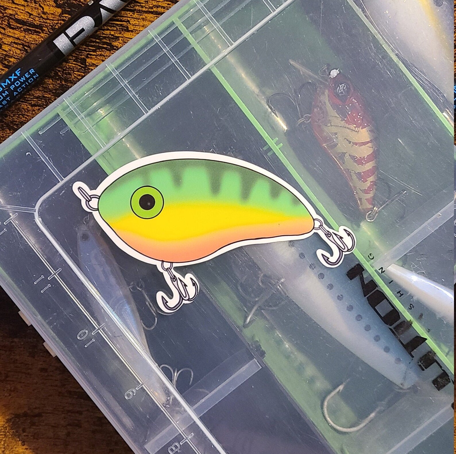 Fishing Lure Sticker Fishing Lure Decal Tackle Box Sticker Etsy