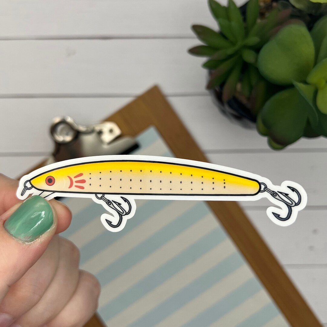 Fishing Lure Sticker Fishing Lure Decal Tackle Box Sticker Etsy