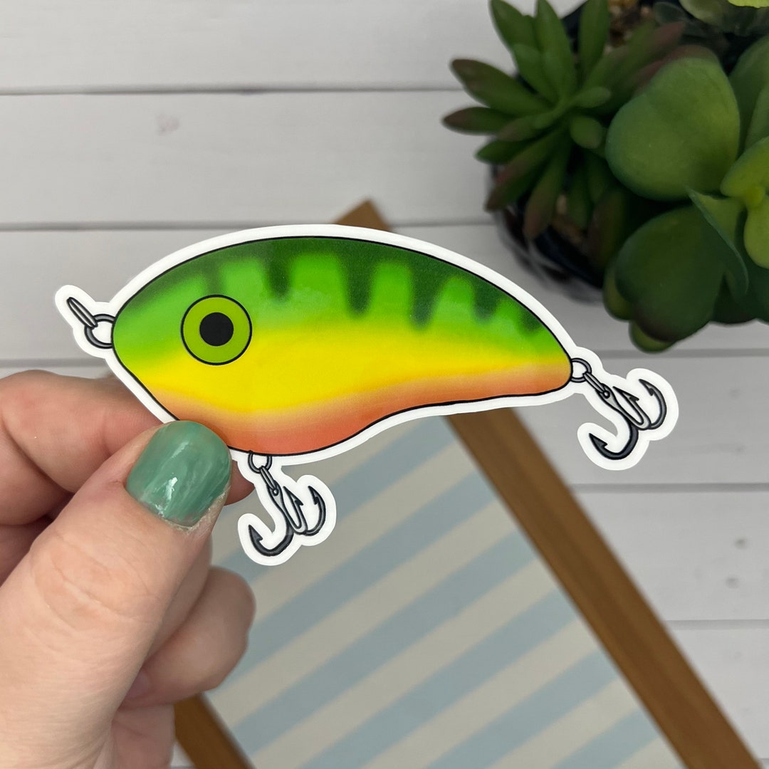 Fishing Lure Sticker Fishing Lure Decal Tackle Box Sticker Etsy