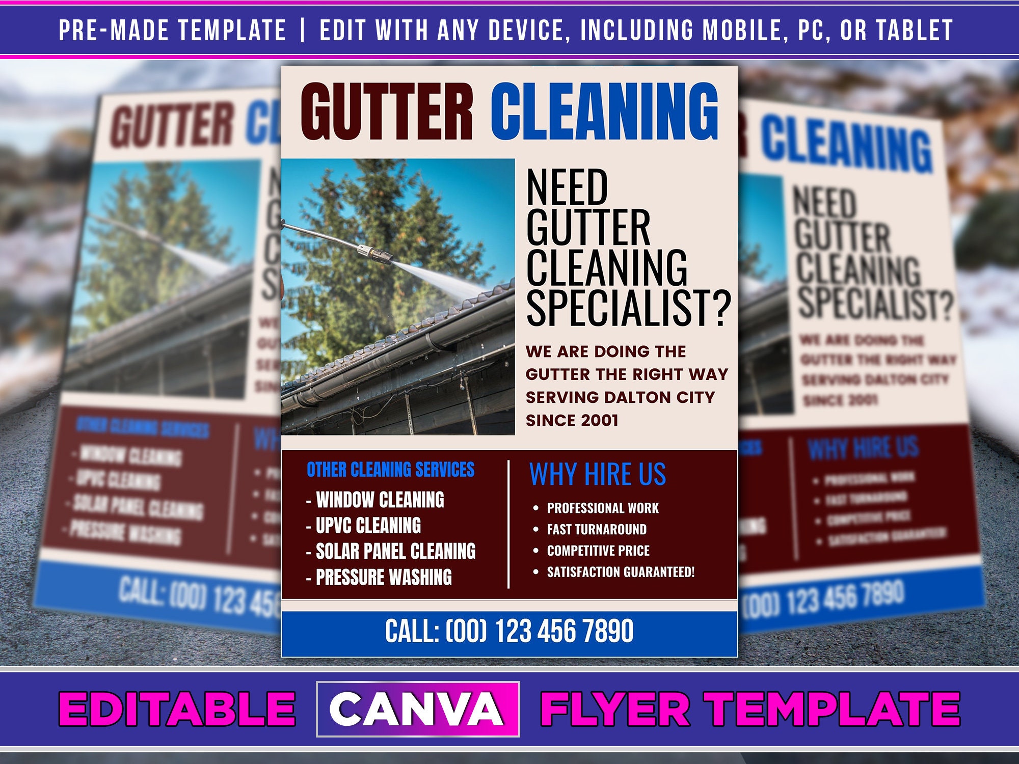 Gutter Cleaning Flyer Editable Canva Template US Letter Size. Etsy Gutter Cleaning Flyer Editable Canva Template US Letter Size. Etsy
