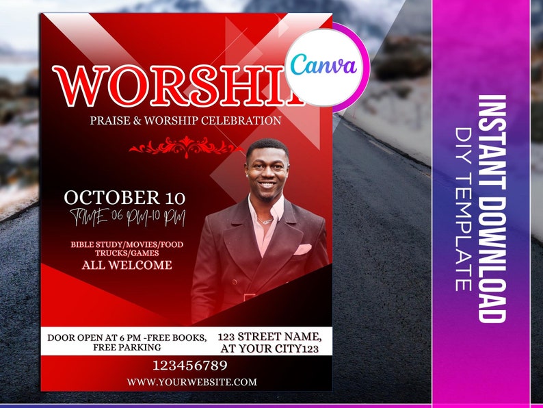 Nigerian Church Flyer Editable Canva Template US Letter Size. Etsy Nigerian Church Flyer Editable Canva Template US Letter Size. Etsy