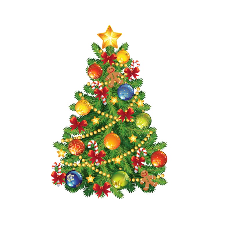 Christmas tree PNG Christmas Tree Clipart Vintage christmas image 1