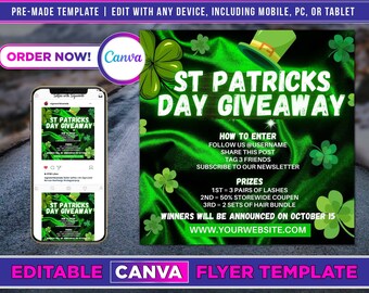 st patricks day giveaway social media
