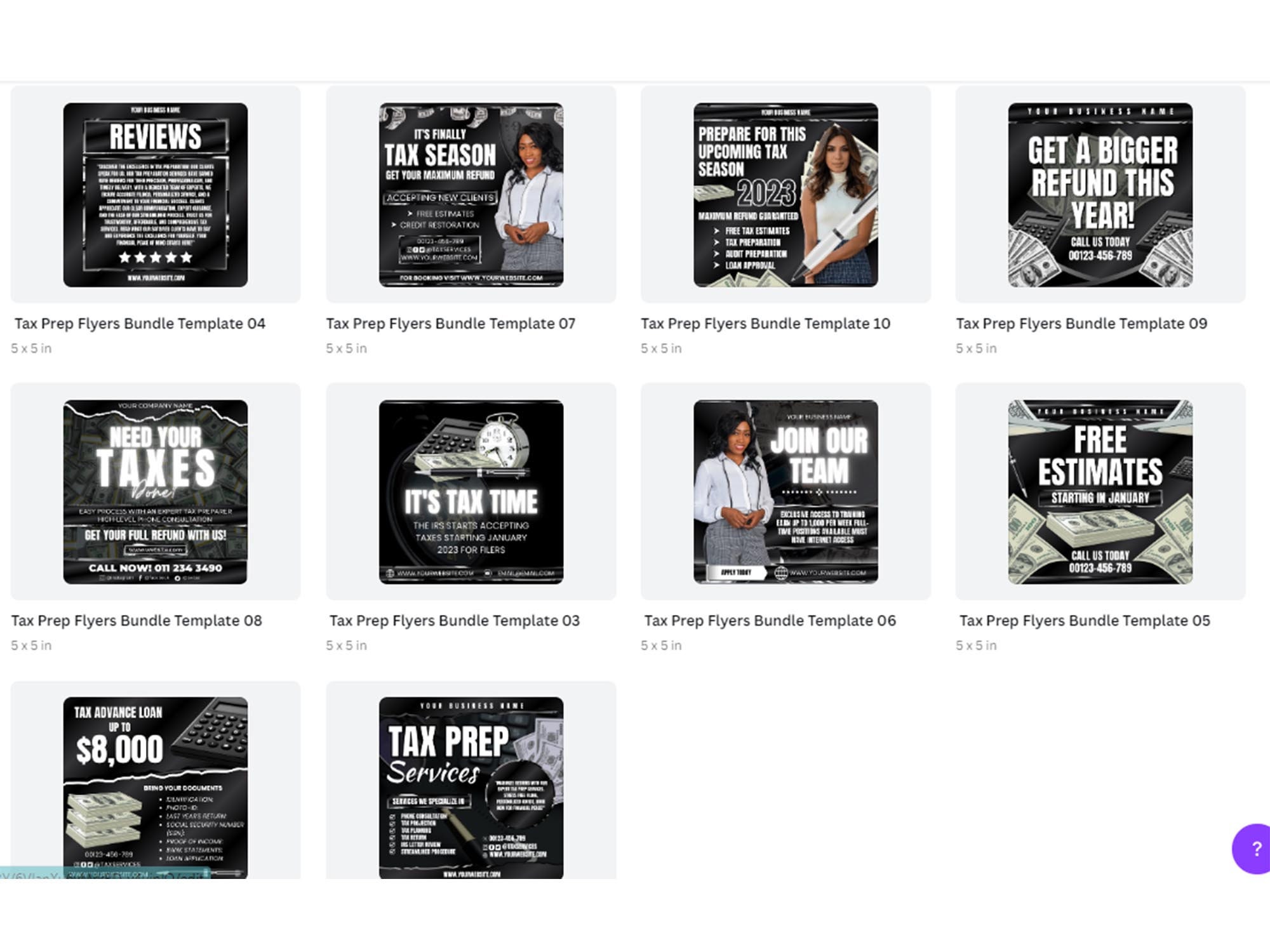 10 Tax Flyer Bundle Canva Template Tax Prep Flyer Tax Class Flyer 10-tax-flyer-bundle-canva-template-tax-prep-flyer-tax-class-flyer