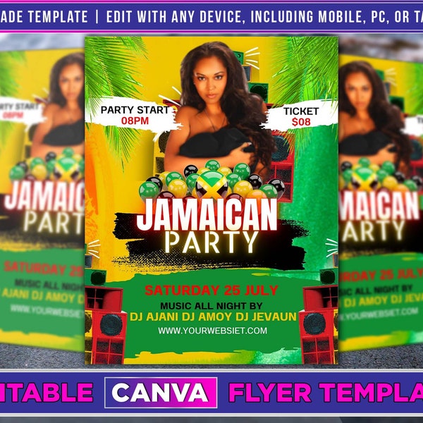 Jamaican Party Invitations Etsy