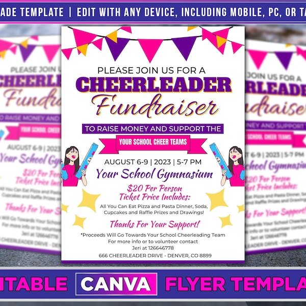 Cheer Fundraiser Etsy