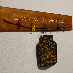 Childrens Room &#39;Look what we made&quot; Artwork Hanger