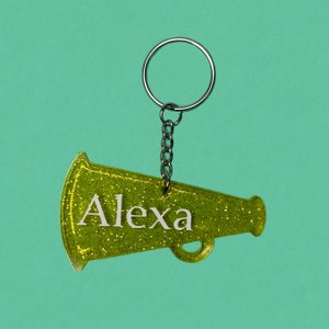 Megaphone Keychain | Cheer Keychain | Cheer Megaphone Keychain