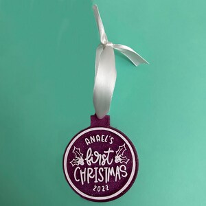 Personalized Baby’s First Christmas Ornament
