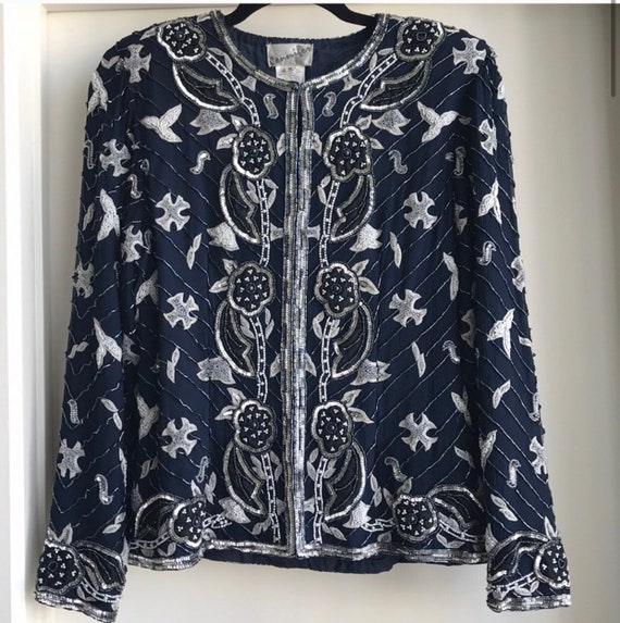 embellished evening jacket